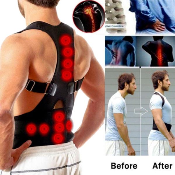 Intimo elasticizzato e modellante da donna Fajas Para Postura magnetica regolabile Spalla correttiva Corsetto Back Brace Cintura Supporto lombare Correttore dritto