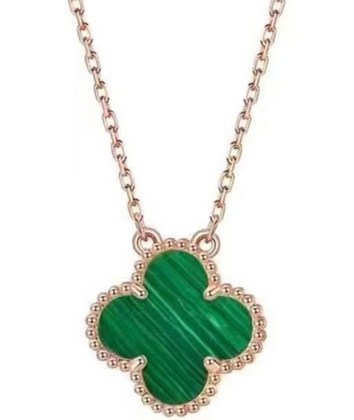 DD0 Дизайнерские подвесные ожерелья для женщин Элегантное 4/четыре листового клевера ожерелье медальон высококачественные четки дизайнерские ювелирные ювелирные изделия 18 тыс.