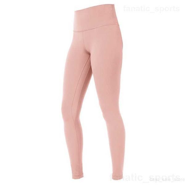 Lady Yogas High-Rise-Hose, komplett nackt, sportlich, lange Hose, Outdoor-Training, Sportbekleidung, schnell trocknend, Stretch-Sport-Leggings, nahtloser Scrunch