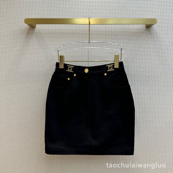 Повседневные платья дизайнерская джинсовая юбка простая темперамент популярная женщина в летнем LNFV