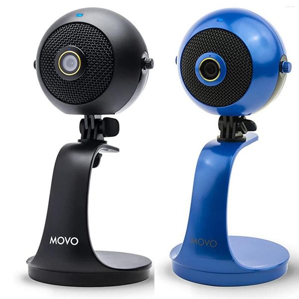Microfoni Movo WebMic-HD-USB Microfono con supporto da tavolo Computer cardioide a condensatore per giochi Podcasting Live Streaming