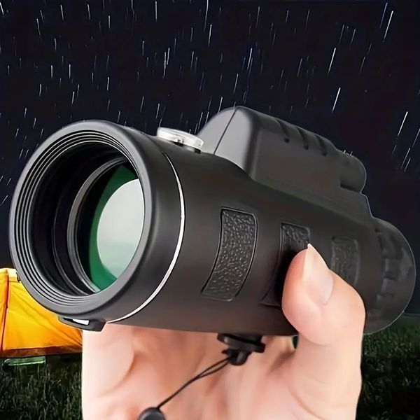 Telescópio monocular de taxa de amplificação 10x, diâmetro da lente objetiva 42 mm, distância observada 2598,43 polegadas-314960,63 polegadas Telescópio monocular duplo