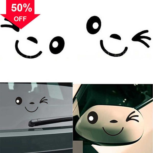 Новый 2pcs Offerice Mite Smile Car Stick