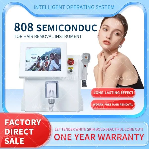 2023 Professional Diode Laser 808nm Laser Depilação Máquina RF Equipamento de Remoção de Tatuagem para Rejuvenescimento da Pele de Três Comprimentos de Onda