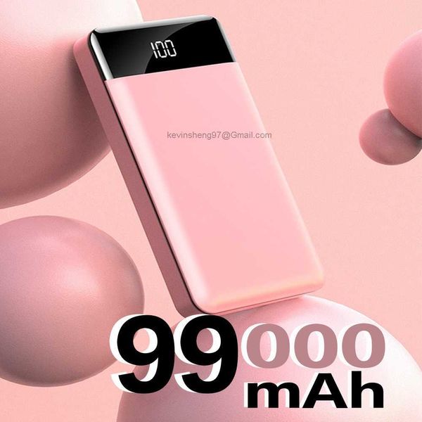 LOGO personalizzato gratuito 20000mAh Power Bank di ricarica portatile Ricarica rapida Pover Bank con batteria esterna 2.1A per iPhone 12Pro Xiaomi Huawei