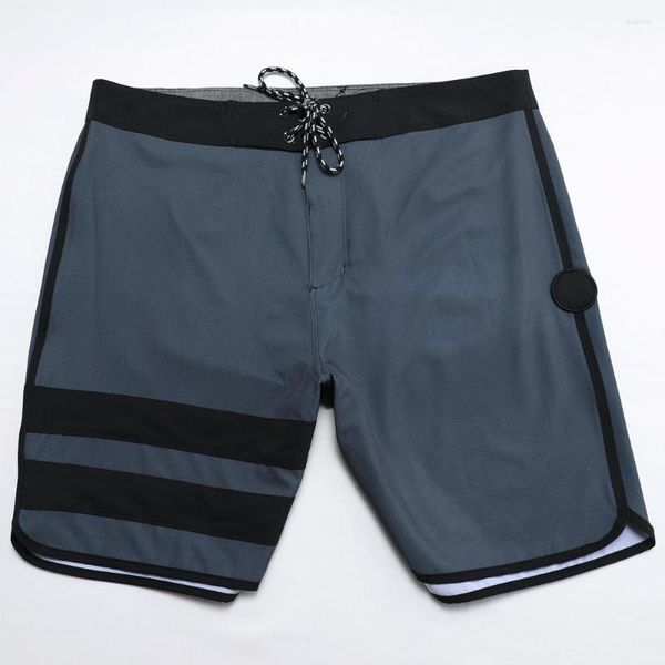 Shorts Masculino Marca Bermudas Calças de Surf Masculinas Swim Beach Calções de Banho Elásticos à Prova D' Água Spandex Boardshorts E841