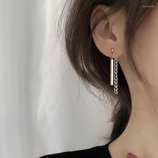 Brincos pendurados corrente pós-pendurada para mulheres geométricas borla moda coreia na moda namorada jóias presente boyulige