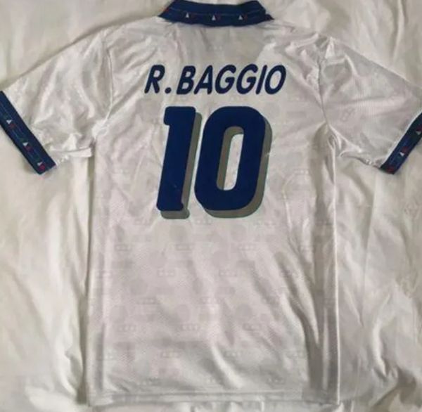 Футбольные майки Италии в стиле ретро 1994 года VINTAGE CLASSIC R. BAGGIO 10 CONTE 15 BARESI 6 MALDINI camisetas maillots version комплект униформы de foot Джерси 94