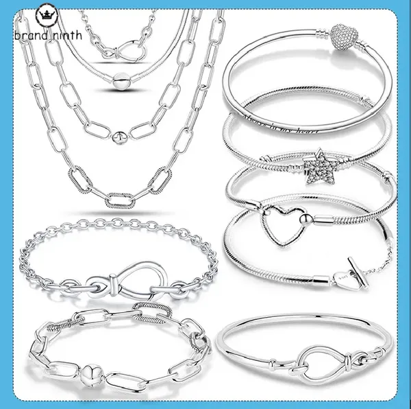 925 silber für pandora charms schmuck perlen Europäischen Bead Anhänger Diy Me Unendlichkeit Knoten Kette Armband Femme Schmuck Für Frauen geschenk