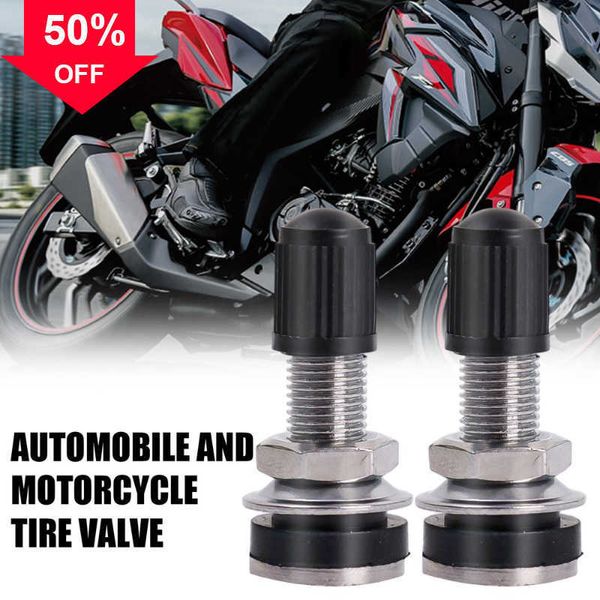 Nova válvula de roda de motocicleta 2 peças 32 mm universal para motocicleta, scooter, quadriciclo, válvula de pneu de montanha sem câmara de poeira, tampas de válvula