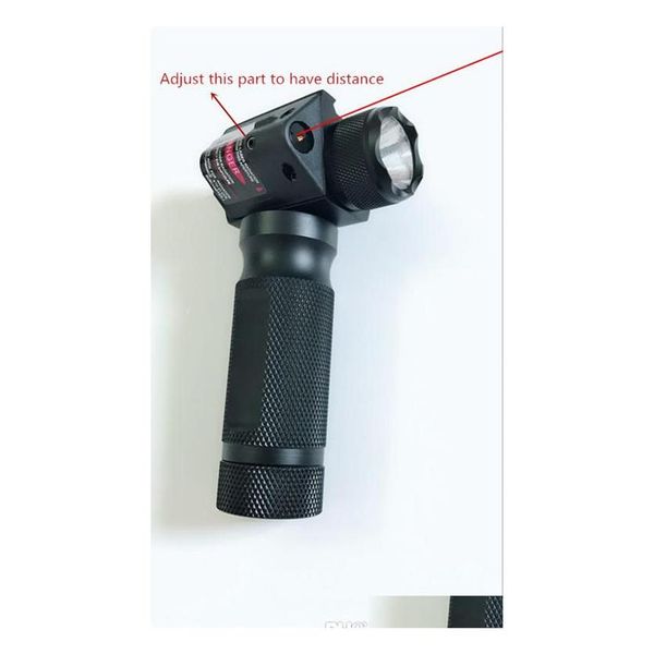 Taschenlampen Top Vertical Foregrip Strobe Taschenlampe Hinzufügen Red Dot Laser Anblick für Gewehr Drop Lieferung Taktische Ausrüstung Zubehör Dhpl3193