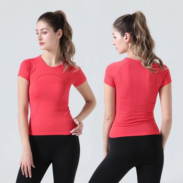 maglietta del progettista delle donne t shirt yoga vestito lulus swiftly tech delle donne in esecuzione sport maglietta a maniche corte vestibilità aderente bella maglia della biancheria intima camicia