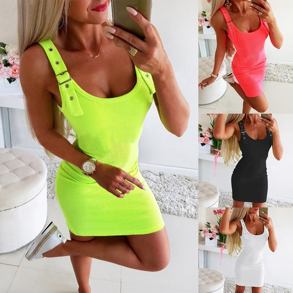 2021 Romance Elegant Dress Women Summer Office Ladies High Street Beach Leisure Vacation Short Mini Shoulder Strap Dresses