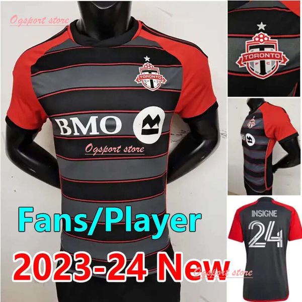 23 24 Toronto FC Soccer Jerseys Isigne Kaye Fans Player 2023 Bernardeschi Home Away Camisetas Bradley Akinola Osorio Vazquez Jimenez