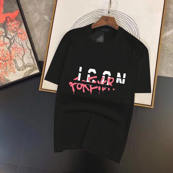 2023 Yaz Erkek ve Kadın Moda ve Boş Zaman Markası Mizaç Joker Yumuşak Karikatür Mektubu Basılı T-Shirt Boyutu XS-4XL#LJS36