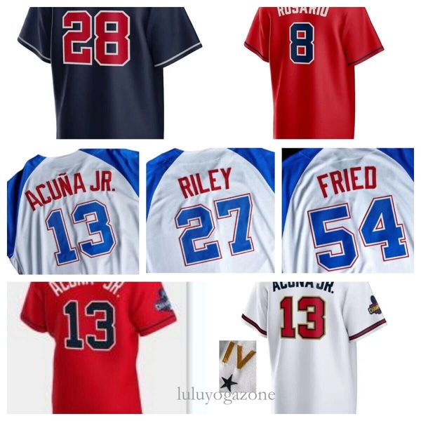 2023 S-4XL City Connect Jersey Baseball Sport Ronald Acuna Jr. Matt Olson Atlanta Jorge Soler Deion Sanders Austin Riley Brave Ozzie Albies Jones Männer