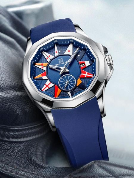 Relógios de pulso cross-border comércio exterior masculino relógio de quartzo esportivo casual personalidade luminosa amazon