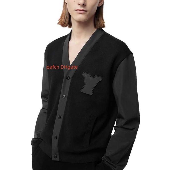 5A Дизайнерский бренд мужской свитер. Пуловой пулор Zhangzai Рабочее платье вязаное кардигановая вышивка модная случайная мужская женская женщина топ -ткань Lycra
