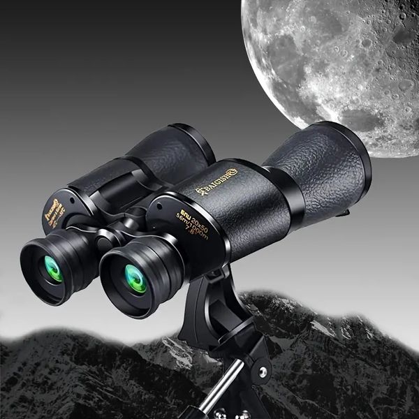 20X50 Fernglas mit 28 mm extra großem Okular, wasserdichtes HD-Teleskop mit Nachtsicht für Outdoor-Jagdreisen, Vogelbeobachtung