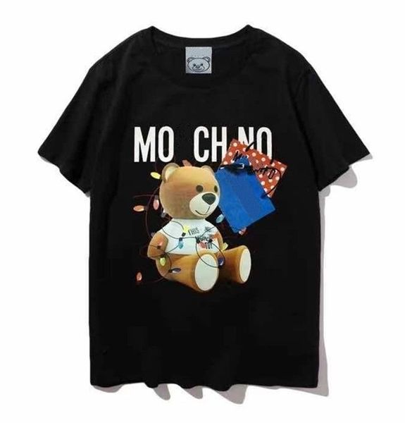 MOSCS Shirt Designer Shirt Sommer Italienisch Luxus Moscst-Shirt Marken Männer und Frauen runde Neck-Top Street Kleidung MOSCS Kurzarm Fas 3634
