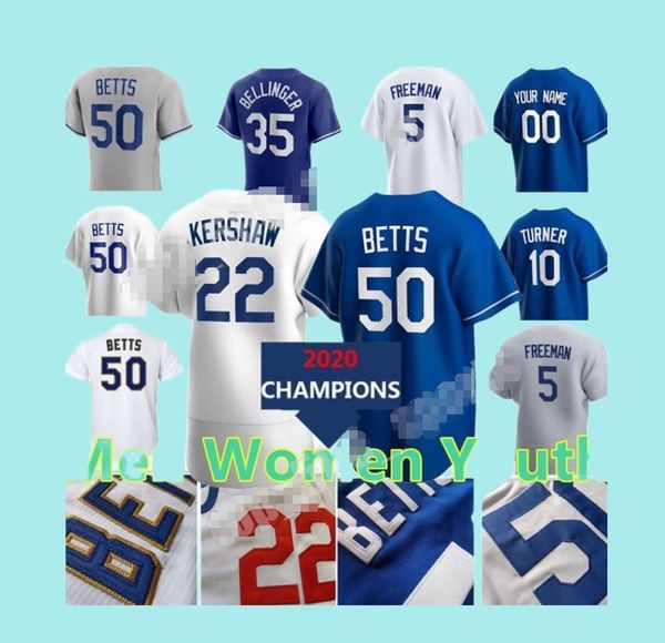 2023 Custom 50 Mookie Betts Baseball Sports Jersey 5 Freddie Freeman Clayton Kershaw Julio Urias Will Smith Justin Turner Joey Gallo Miguel Vargas Men