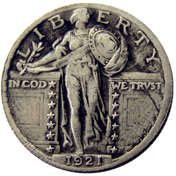 US 1921 Standing Liberty Quarter Dollars versilberte Kopiermünze