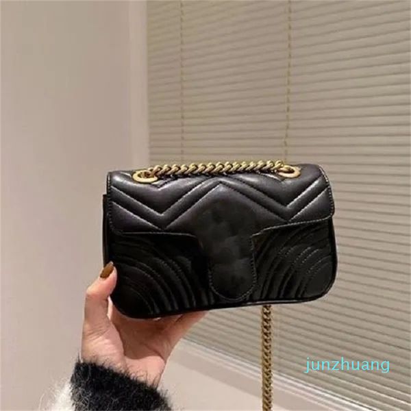 Luxo designer famoso bolsa de ombro corrente de couro corpo cruzado bolsa feminina de cor pura bolsa crossbody bolsa de couro corações bolsas de ombro