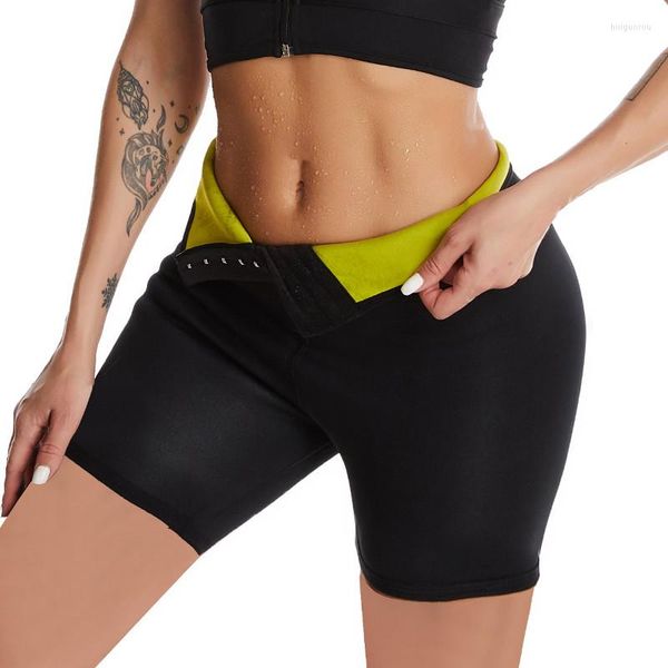 Calças modeladoras de neoprene para sauna, modeladoras, leggings, leggings femininas para perda de peso, cintura alta, suor, emagrecimento, leggings