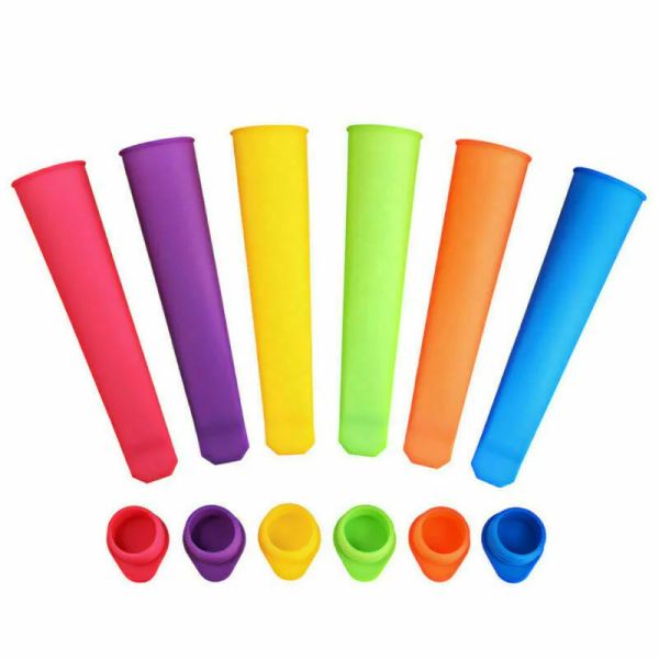 20cm Silikon Pop Yoğurt Yukarı Dondurma Buz Lolly Pop Maker Dondurulmuş Çubuk Jöle Popsicle Kalıp Kalıp DIY