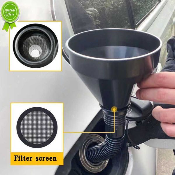 Novo funil de reabastecimento com filtro filtro pode jorrar para óleo água combustível gasolina gasolina diesel para carro automóvel motocicleta bicicleta caminhão atv