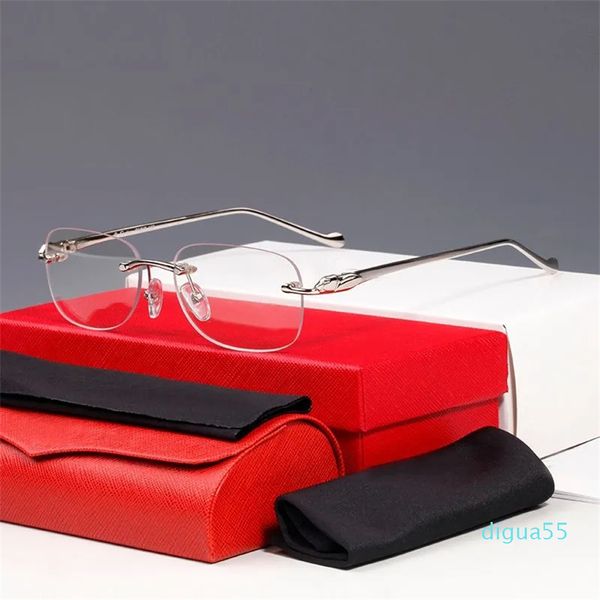Herren-Designer-Brillen, Signature-Sonnenbrillen, klassische rechteckige Metallserie, Vivid und Panther Fashion Eyewear, Gold-Sonnenbrillen