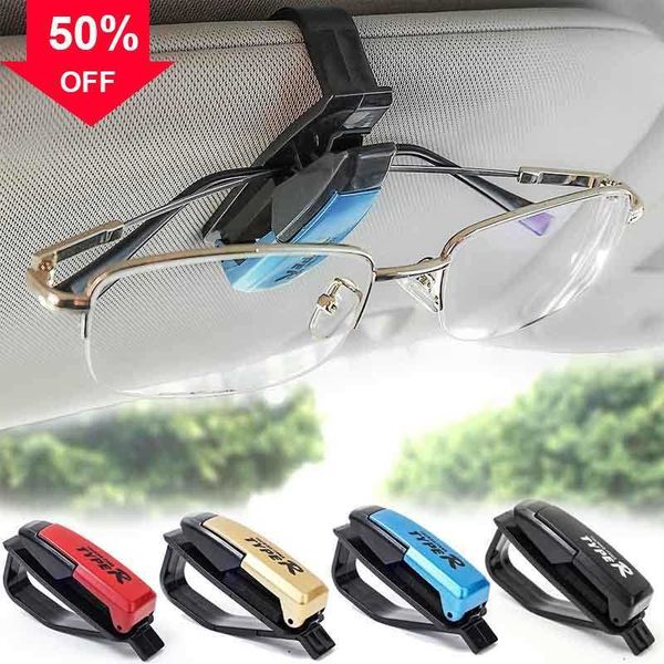 New Universal Car Glasses Clip Automobiles Occhiali da sole Card Ticket Clip Holder Hair Vari colori Clip per occhiali Accessori interni