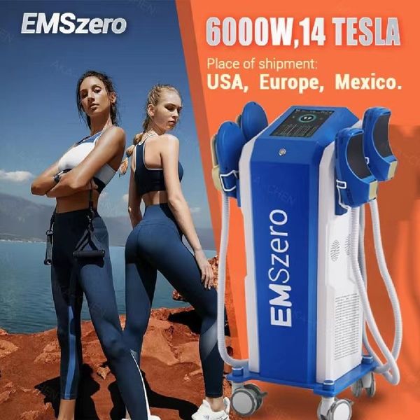 14 Tesla DLS-EMSLIM NEO Macchina per il fitness Stimolatore EMS Muscolo sottile Scolpire il corpo Grasso Rimuovi Hi-emt per Salon Nova EMSZERO