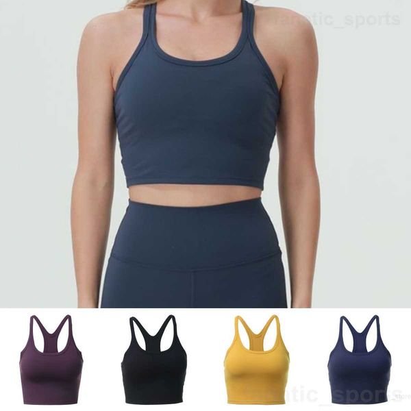 Mulheres Jogging Iogas Sutiãs Sexy Cross Musculação Tops Lingerie Push Up Sport Decote Redondo Treino Colete Ioga Sem Mangas à Prova de Choque Tanques Roupa Interior