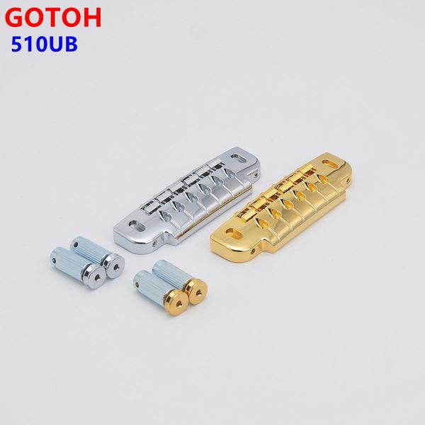 1 Conjunto Genuíno Original GOTOH 510 Series 510UB Tune-O-Matic Style Bridges Tailpieces para LP SG Electric Guitar Bridge