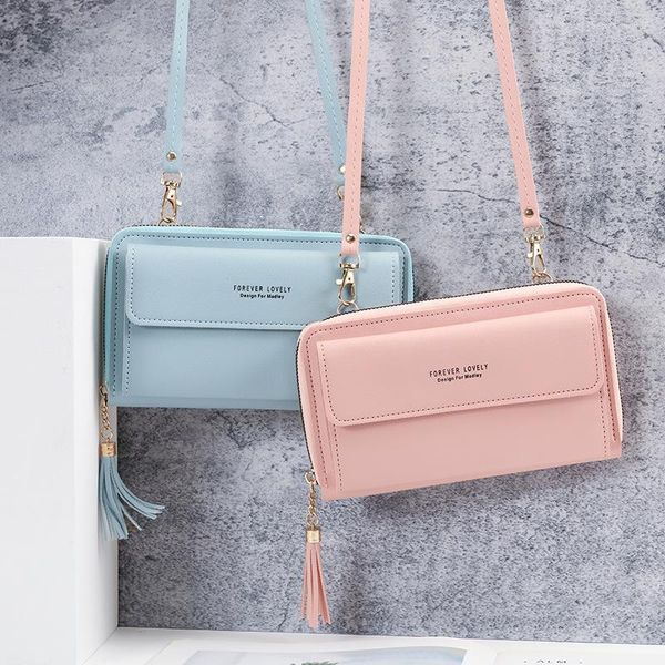 Bolsas de noite Moda Sênior Feminina Carteiras de Couro Macio Bolsa para Celular Bolsa Transversal Alça de Ombro Para Feminino Feminino 2023