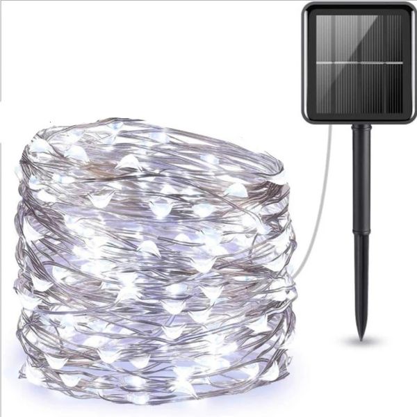 Decorações de jardim ao ar livre Solar String Fairy Lights 10M 20M 30M LED Lâmpadas 100200300leds À Prova D' Água Decoração de Natal para Rua 230609