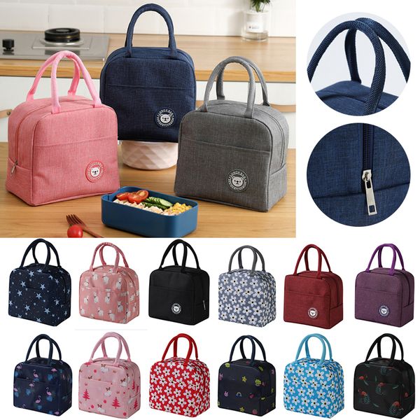 Bento Boxes Borsa termica portatile Confezione di ghiaccio Scatola per il pranzo Pacchetto isolante Isolante termico per alimenti Borse da picnic Custodia per donna Ragazza Bambini Bambini 230609