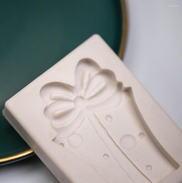 Backformen 3D Weihnachtsgeschenkboxen Silikon-Kuchenform für Fondant Mousse Birhtday Party Küchenzubehör