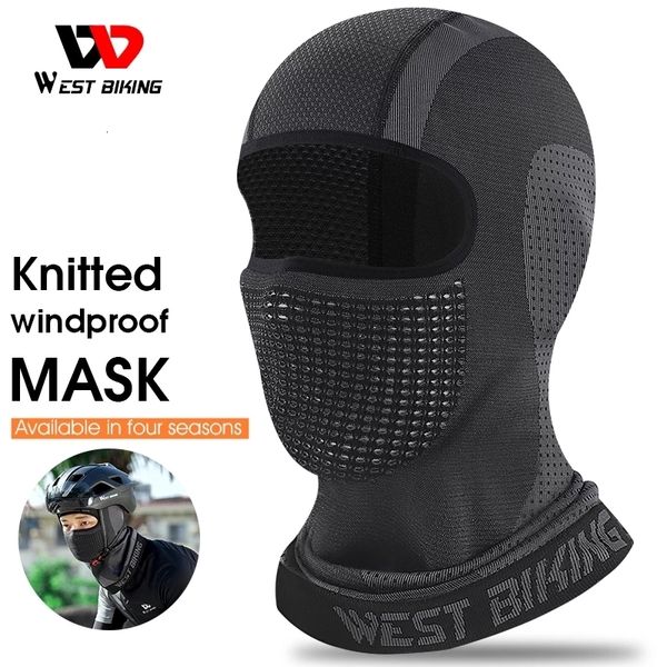 Bonés de Ciclismo Máscaras WEST BIKING Bonés de Ciclismo de Inverno Bonés de Bicicleta à Prova de Vento MTB Ciclismo de Estrada Chapéu Balaclava Esportes Ao Ar Livre Chapéu de Motocicleta 230609