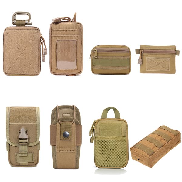 Bolsas Outdoor Molle Tactical EDC Pouch Range Bag Organizer Carteira Militar Pequeno Caça Acessórios Equipamento 230609