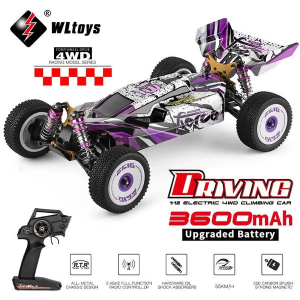 ElectricRC Car WLtoys 124018 124019 2.4G Racing RC Car 55KMH 4WD Electric High Speed Off-Road Drift Car Toys for Children Gift 230609