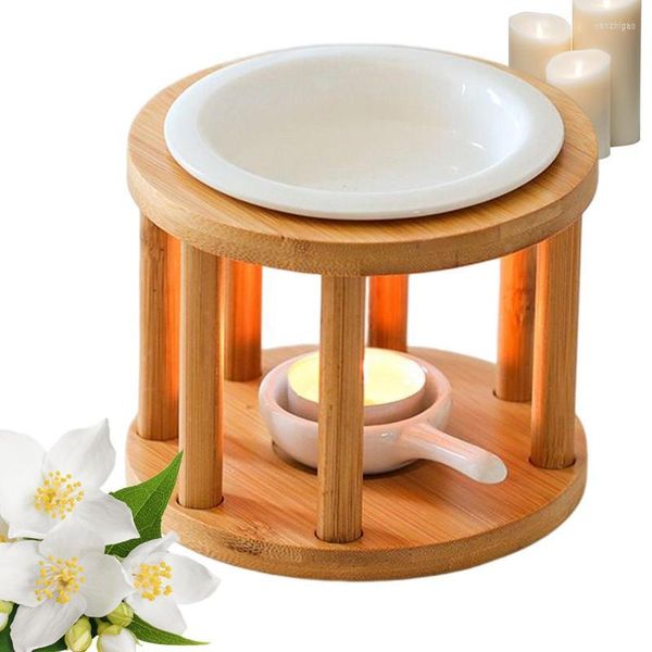 Castiçais Queimador de óleo Tealight Decorativo Cerâmica Difusor Essencial Suporte de Chá Light