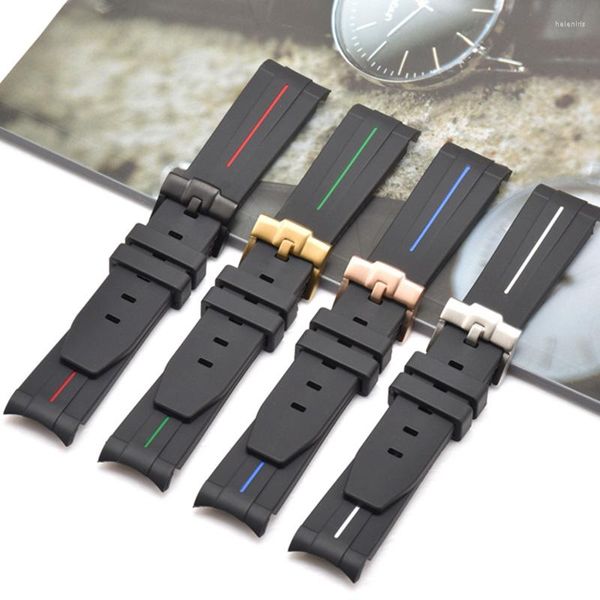 Uhr Reparatur Kits Silikon Armband 22mm Arc Band Sport Wasserdicht Für SKX007 009 SRPD Armband Mit Werkzeuge Stahl schnalle Teile