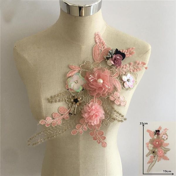Gravatas Borboleta Moda Flor Bordado Colar Falso Para Mulheres Tecido de Renda Costura Apliques Falsos DIY Corsage Acessórios