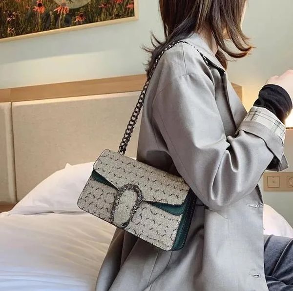 Zaino alla moda spalla di design Borsa a tracolla catena classica patta portafoglio pochette shopping bag per il tempo libero busta da donna