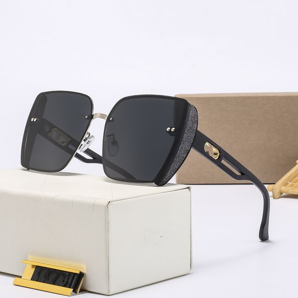 Gafas de sol de diseñador Moda Protector solar Gafas de sol de lujo para hombres, mujeres Sombreado de playa Protección UV Gafas de superestrella Regalo de moda con caja muy agradable