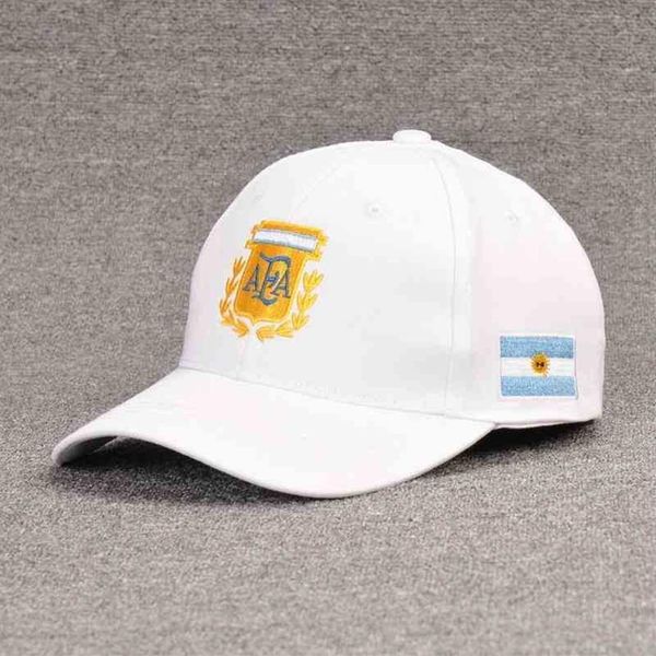 Boné de futebol da copa do mundo boné argentino boné de beisebol chapéu respirável masculino rede moda feminina algodão fino chapéu de sol de secagem rápida202281