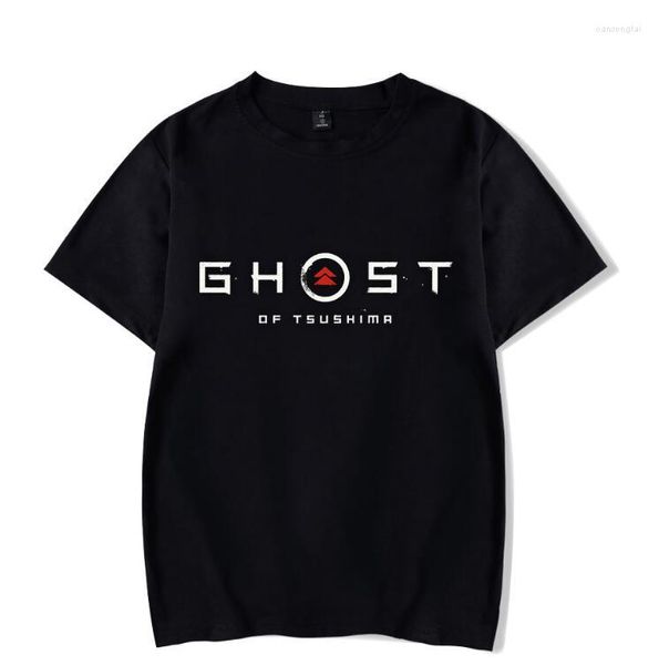 Männer T Shirts Geist Von Tsushima T-shirt Kurzarm Unisex Streetwear Casual Harajuku Kleidung Spiel Frauen männer T-shirts