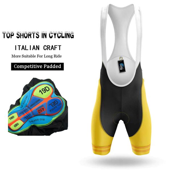 Calções de ciclismo Roupas de ciclismo para homens Meias-calças Man Maillot Calças de verão masculinas Gel Babadores Bretelles Pns Shorts de bicicleta para esportes profissionais 230609